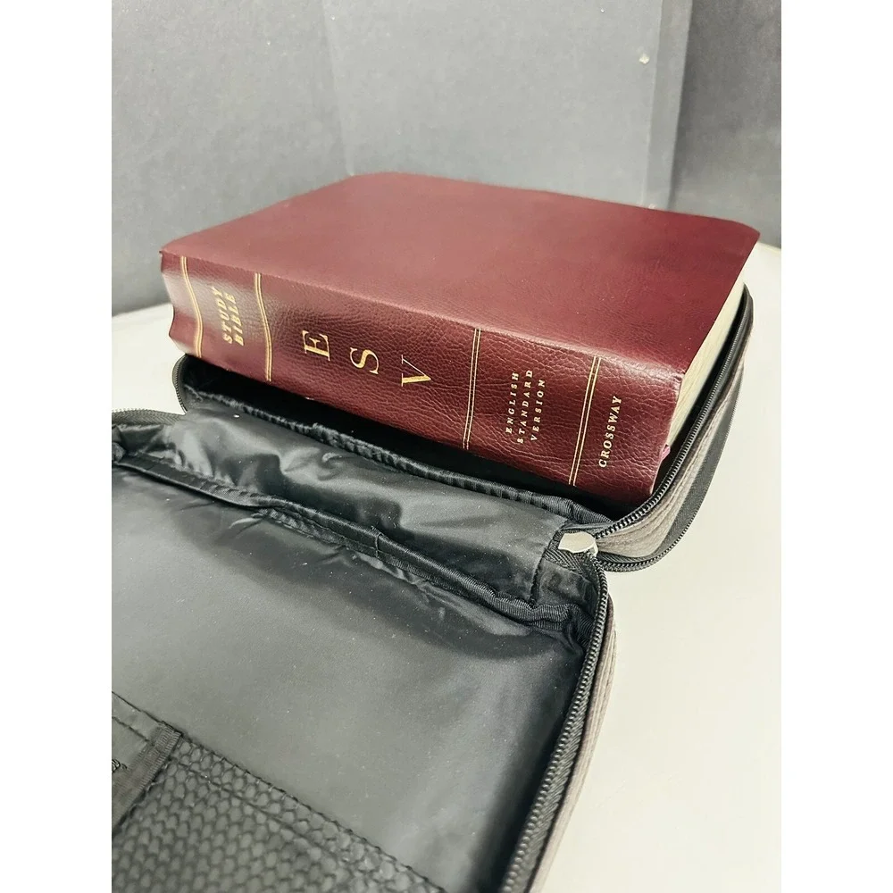 ESV large print personal size Bible English Standard Version Leather Crossway